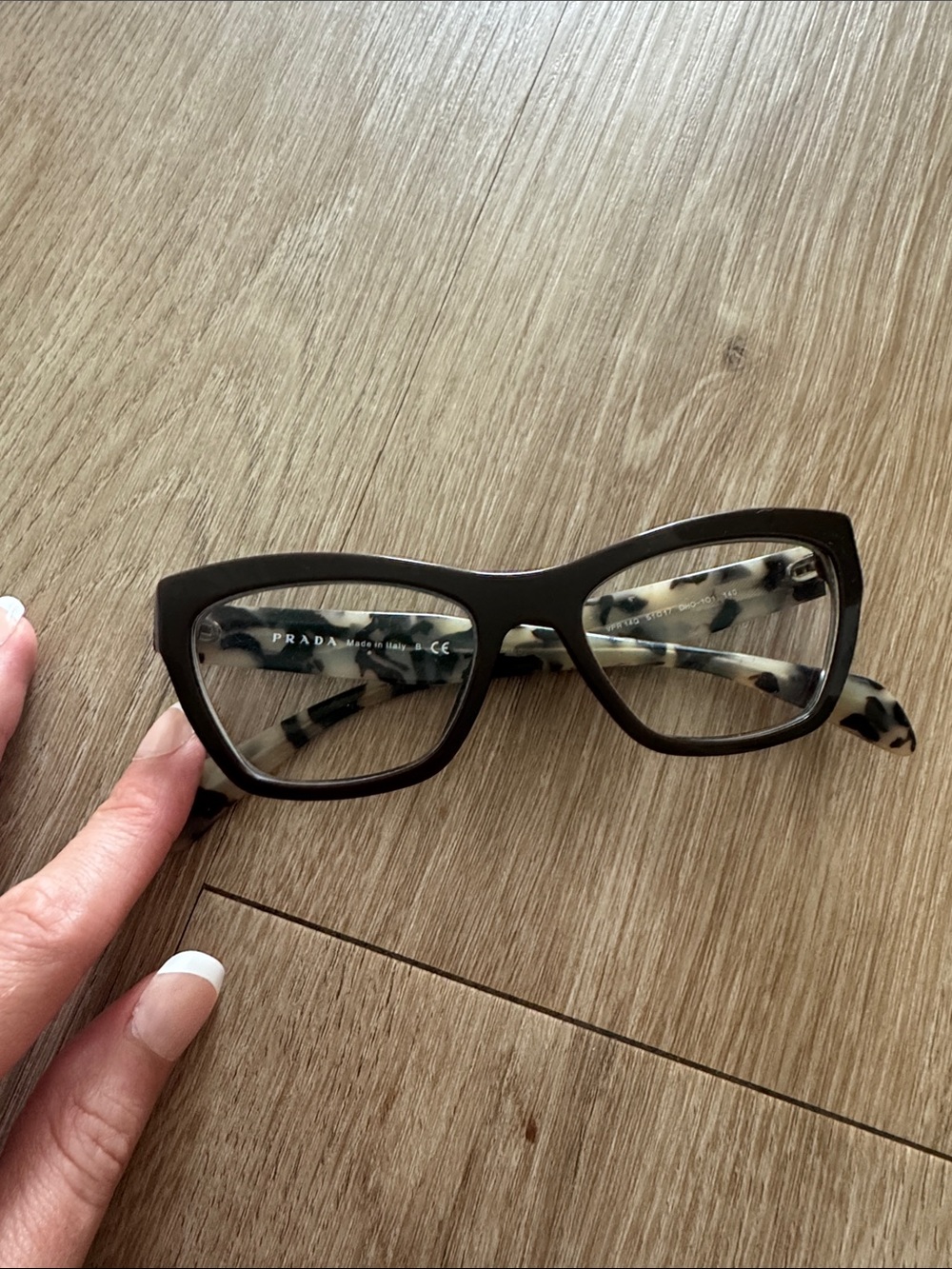 Prada Frames with Cream & Black Tortoiseshell Temples